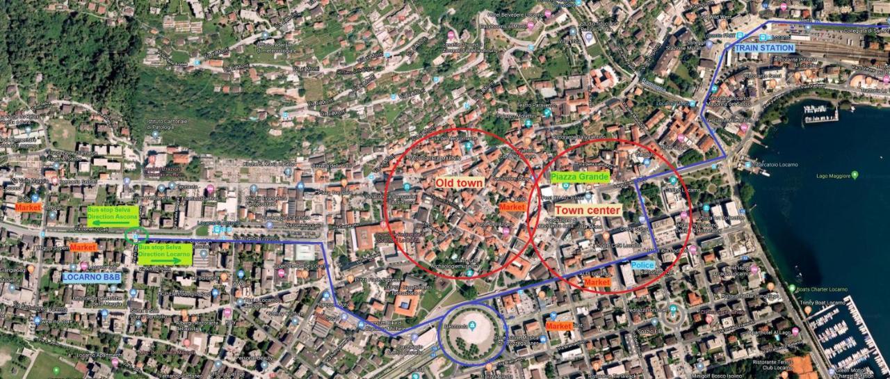 Locarno, Casa Pioda - Nahe Zentrum, Mit Balkon Und Parkplatz Ngoại thất bức ảnh